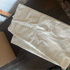 Cream Linen Shower Curtain